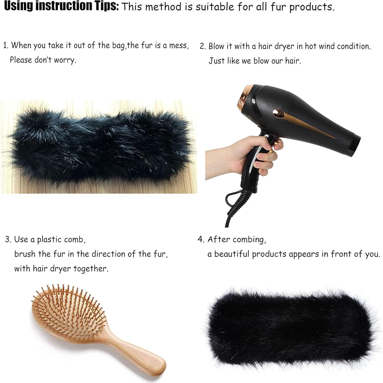 Diadema de Piel Sintética SY Soul para Mujeres - Calentador de Oídos