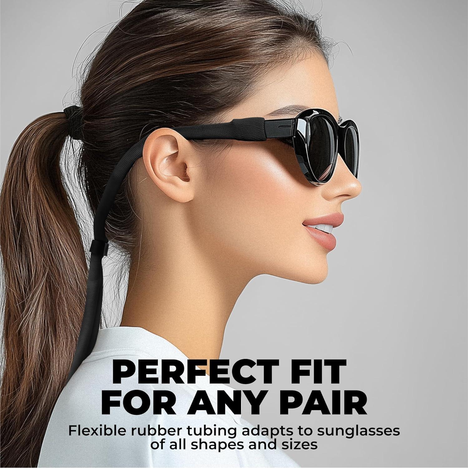 Correa Flotante para Gafas Tough Headwear - Neopreno Negro