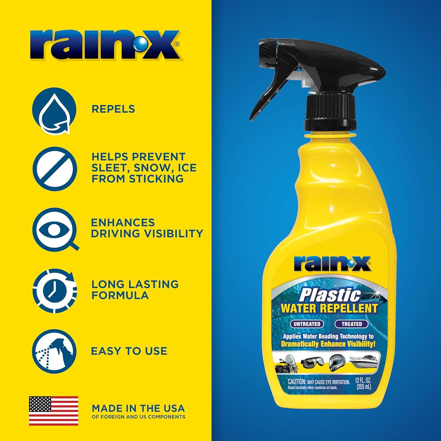 Tratamiento de Plástico Rain-X 620036 - 355 ml Hidrofóbico