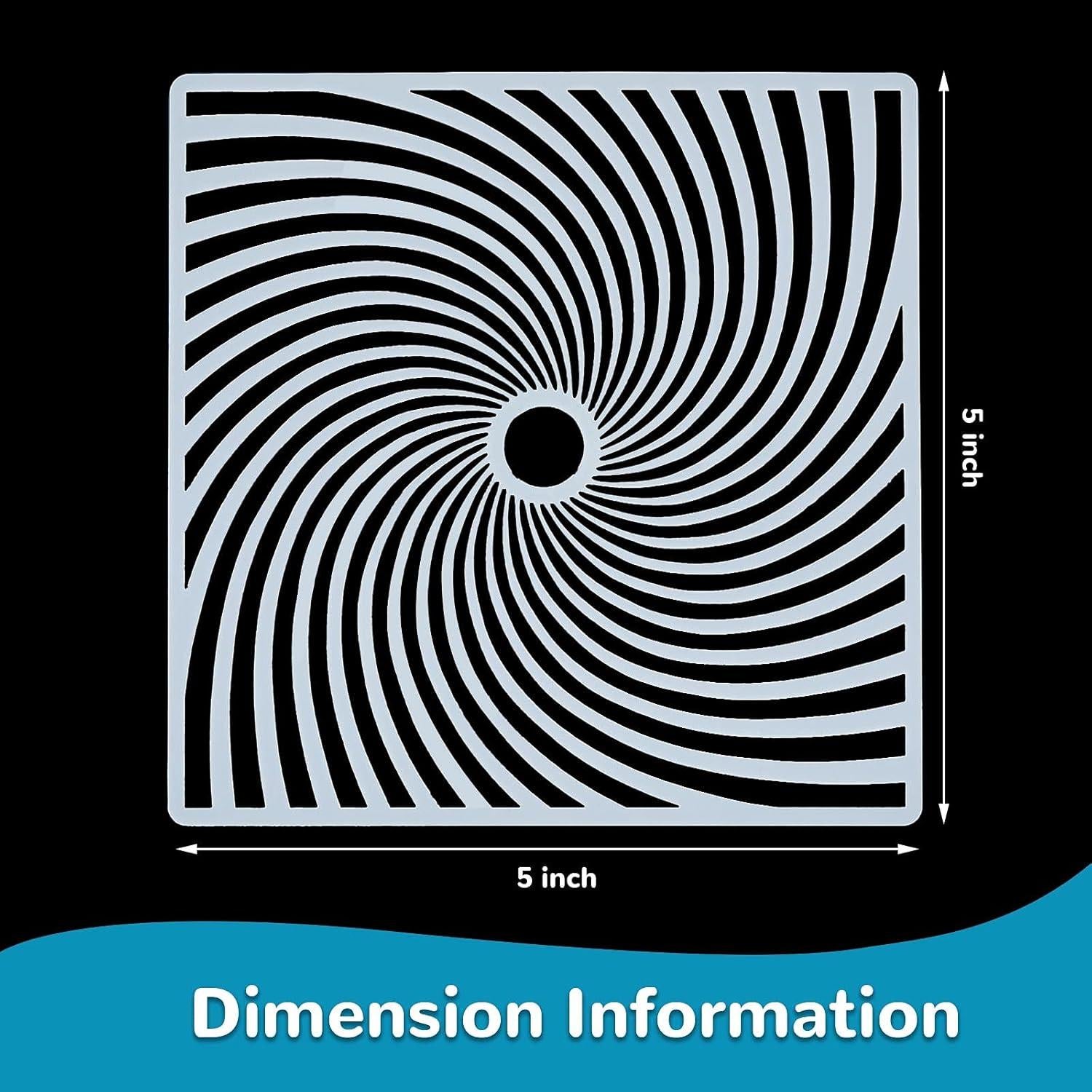 Plantillas Geométricas Tinlade 36 Piezas 12.7x12.7 cm