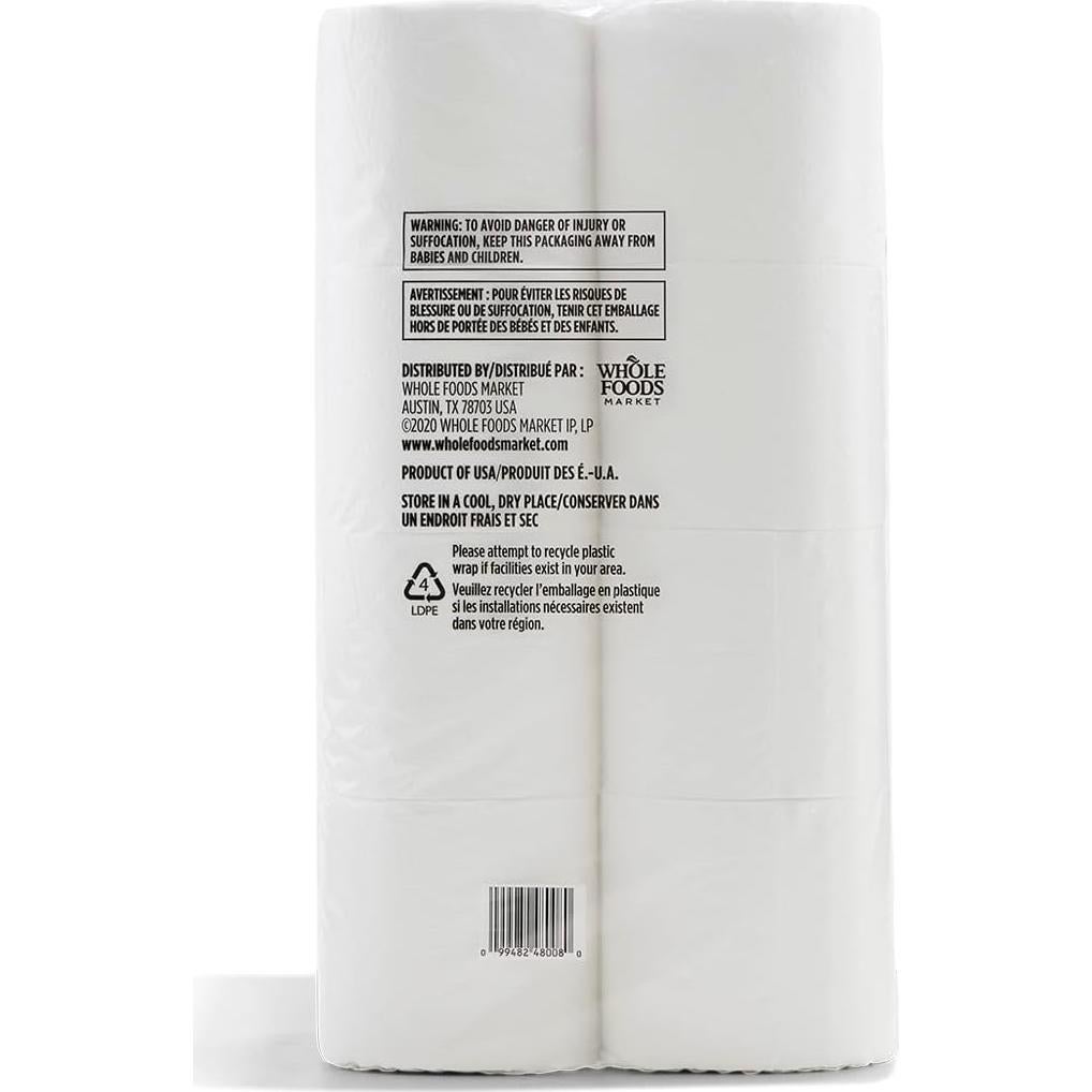 Papel Higiénico 100% Reciclado 365 Whole Foods 24 Rollos
