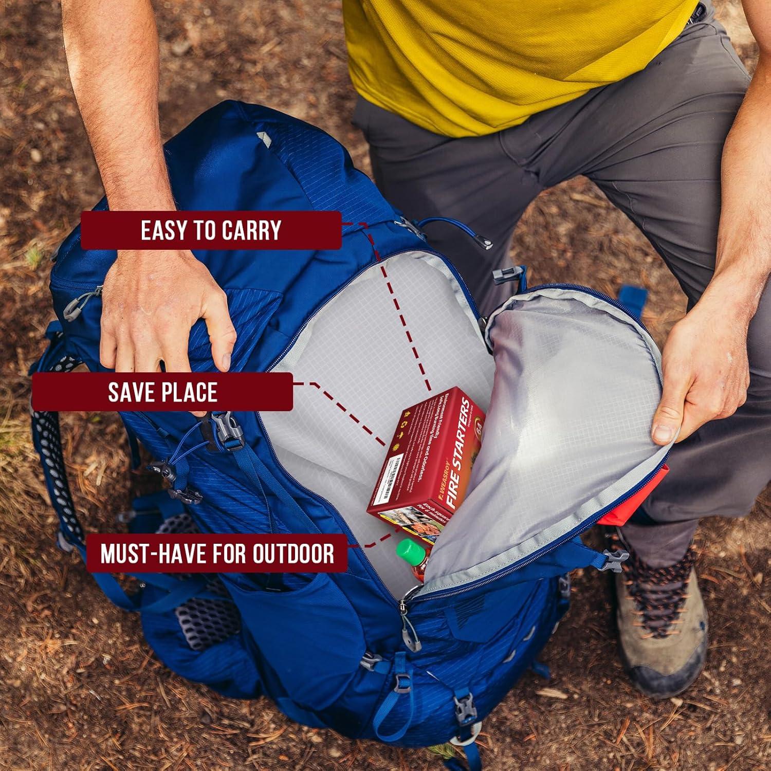 Iniciadores de Fuego AWEASROY 64 Cuadrados Impermeables