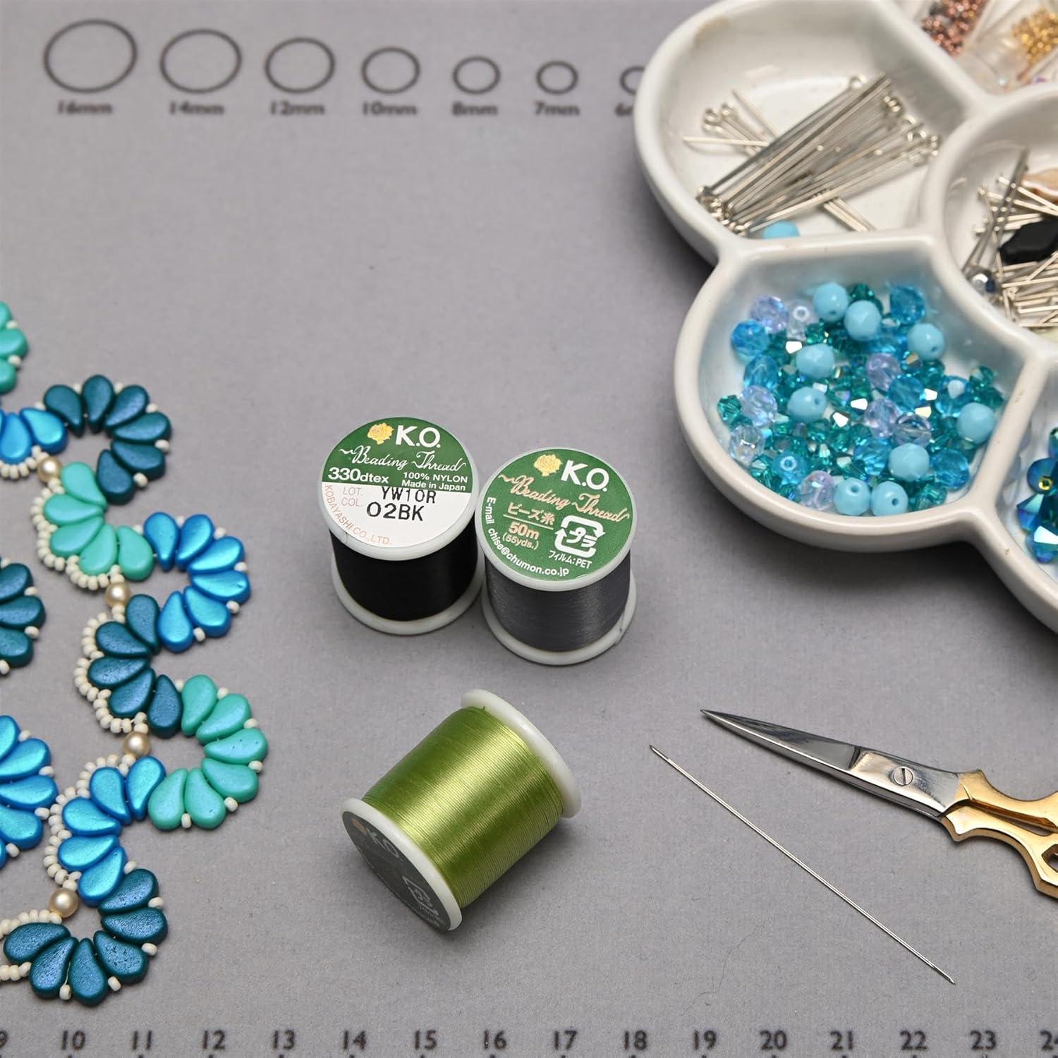 Hilo de Nylon KO The Beadsmith Verde Manzana 50m 330TEX