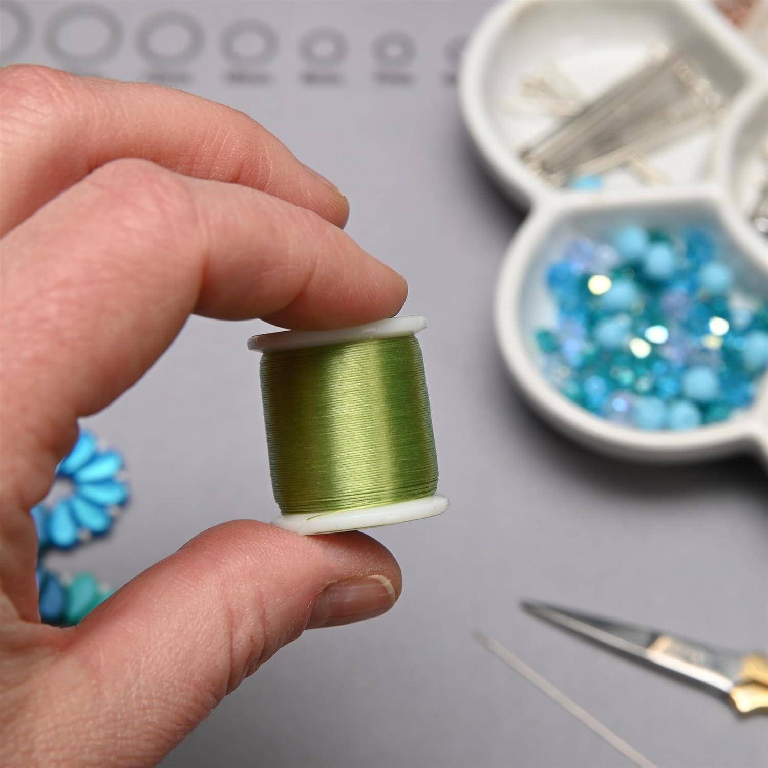 Hilo de Nylon KO The Beadsmith Verde Manzana 50m 330TEX