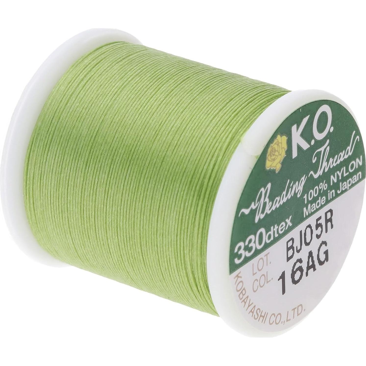 Hilo de Nylon KO The Beadsmith Verde Manzana 50m 330TEX