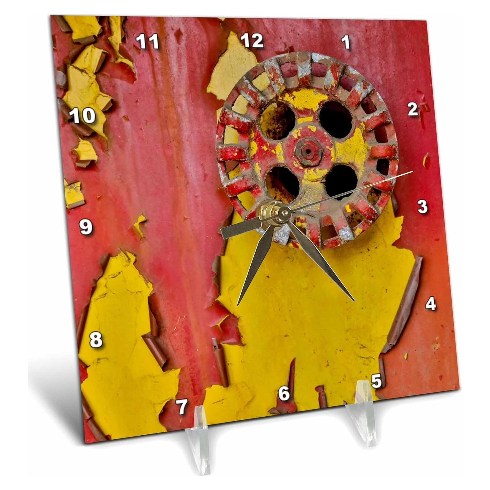 Reloj de Escritorio 3dRose Antiguo Bomberos 15.24cm