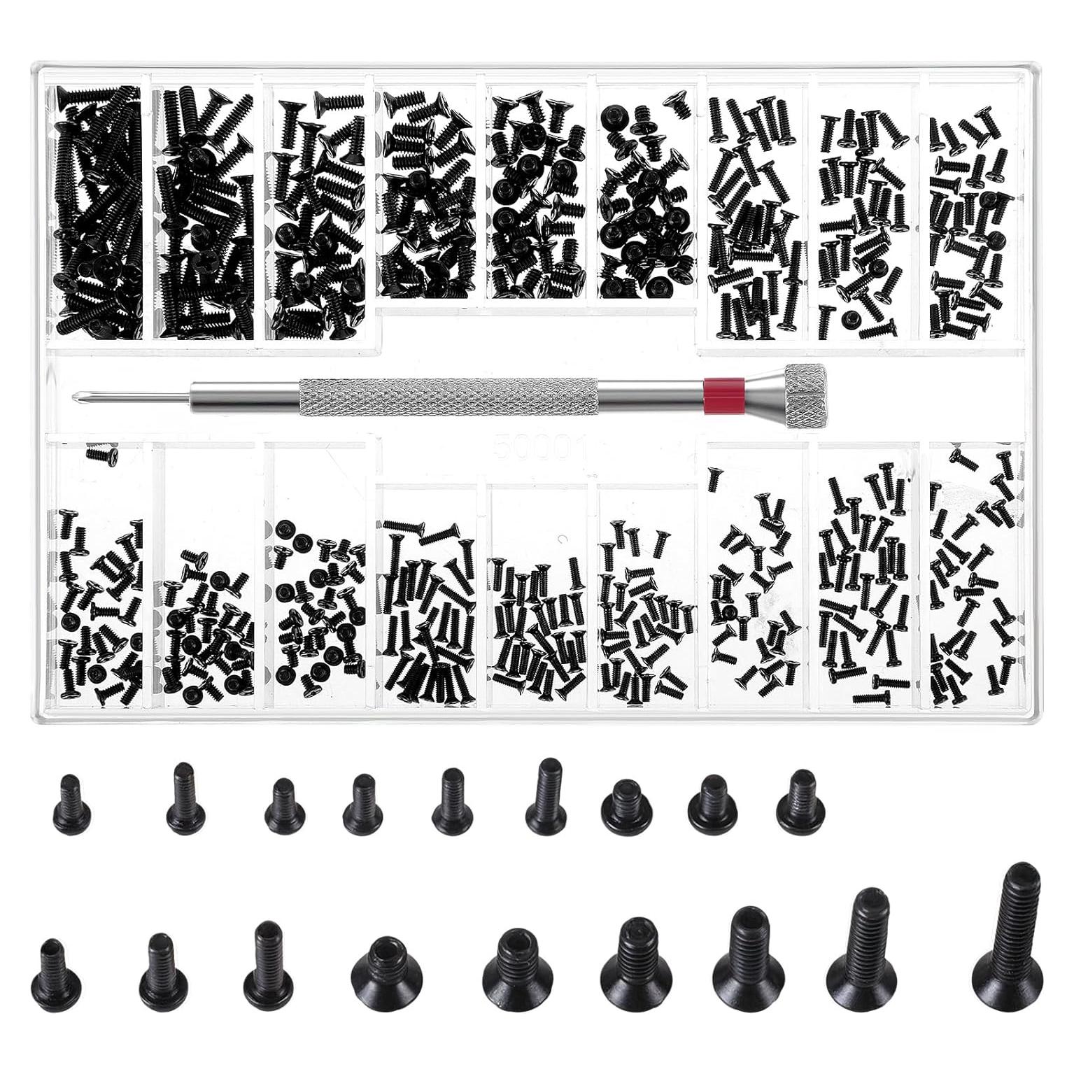 Kit de Tornillos Pequeños Trinkrittey M1.2/M1.4/M2.0 500 Pcs
