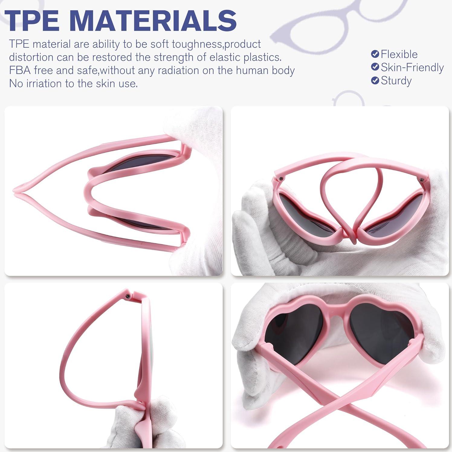 Gafas de sol polarizadas para niños TPEE con strap 2-8 años