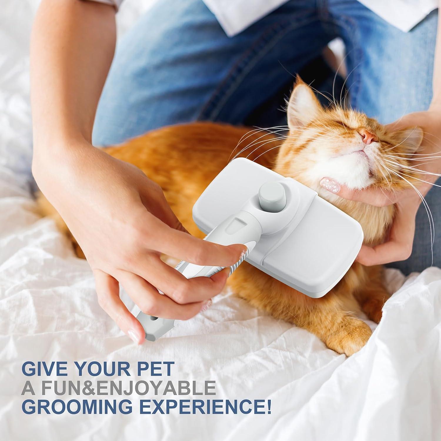 Cepillo Autolimpiante Crala para Perros y Gatos - 18.66x12.78cm