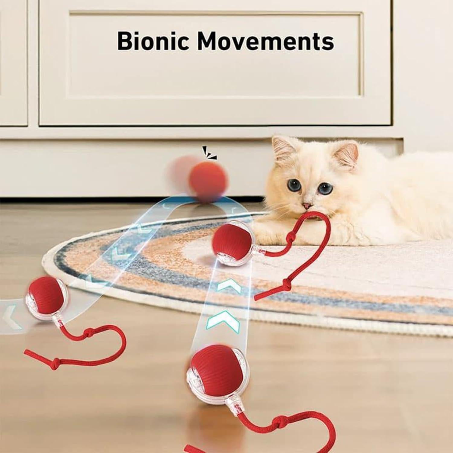 Juguete Interactivo para Gatos Genérico F2501 Bola Automático 5.49 cm