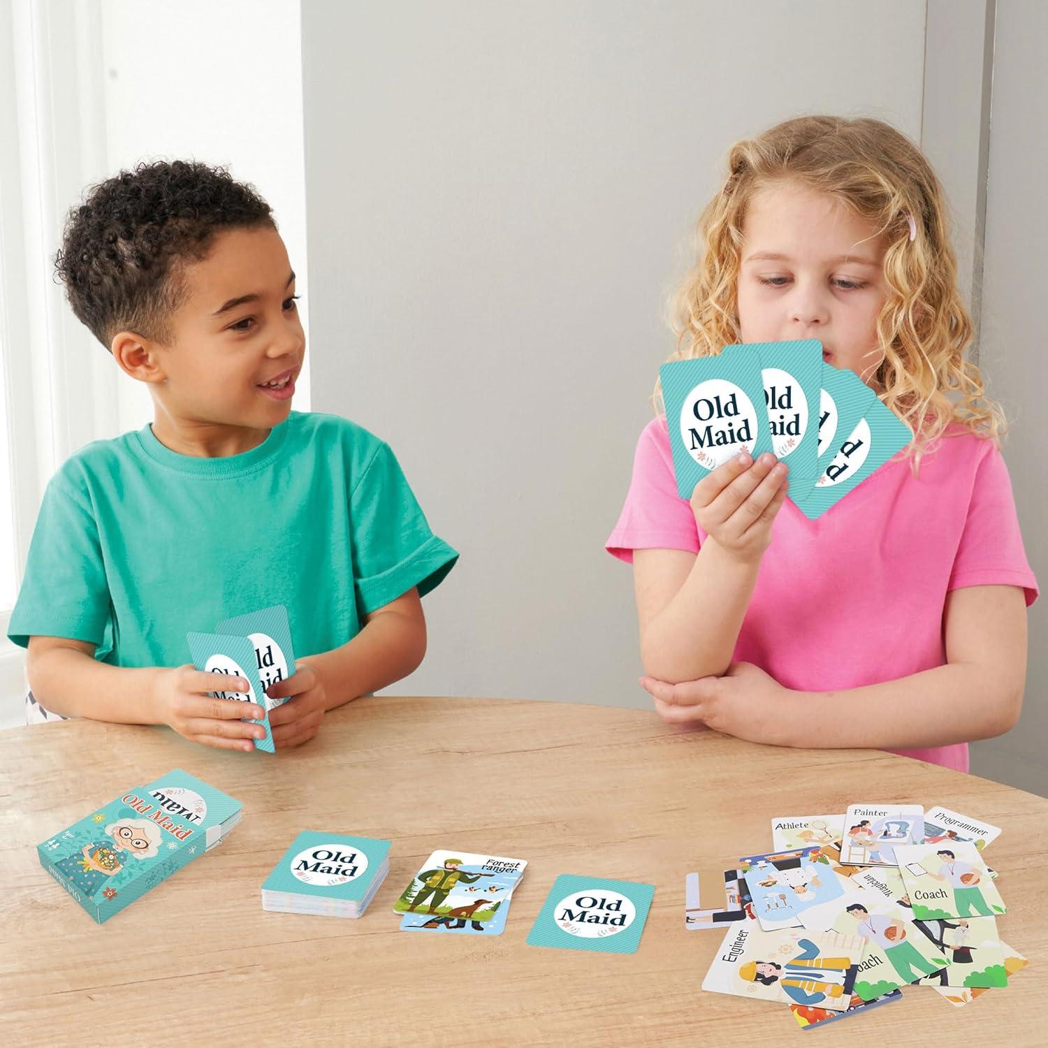 Juegos de Cartas Etyishe Ve a Pescar y Vieja Doncella para Niños