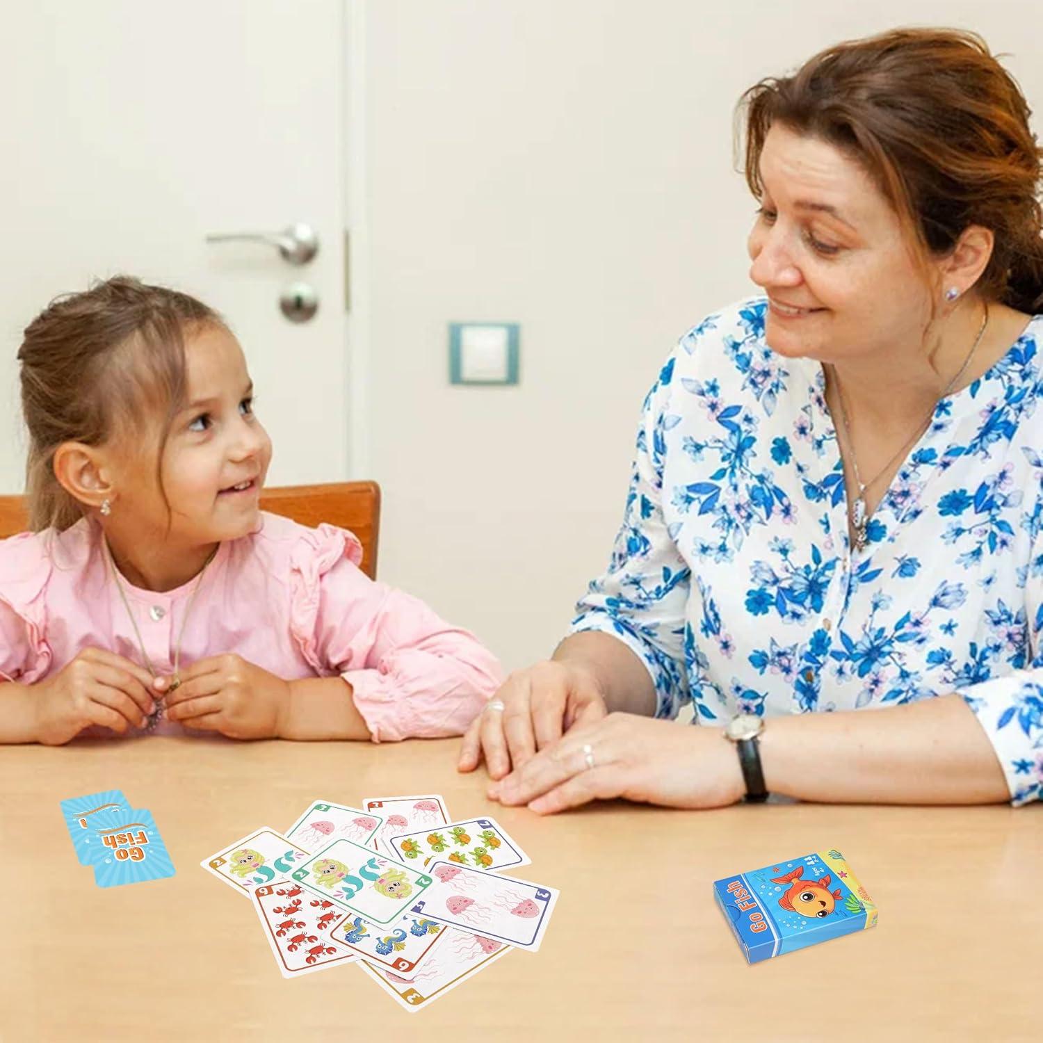 Juegos de Cartas Etyishe Ve a Pescar y Vieja Doncella para Niños