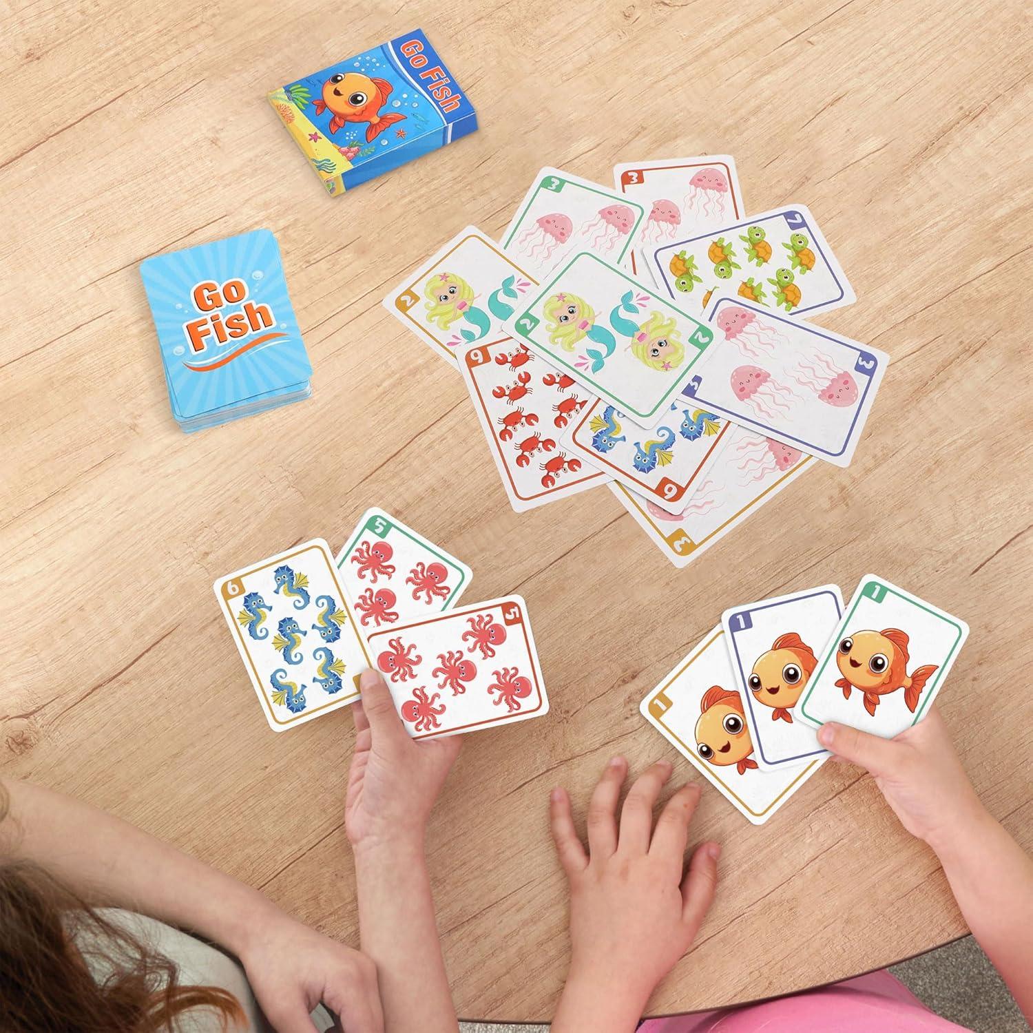 Juegos de Cartas Etyishe Ve a Pescar y Vieja Doncella para Niños