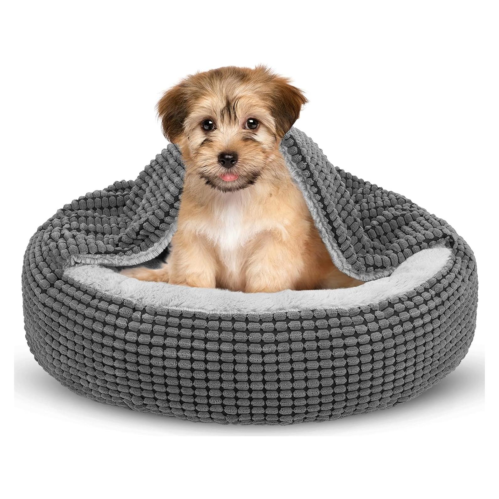 Cama Redonda para Perro Pequeño SIWA MARY 58.42cm Antiestrés