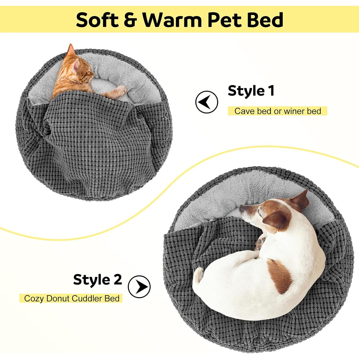 Cama Redonda para Perro Pequeño SIWA MARY 58.42cm Antiestrés