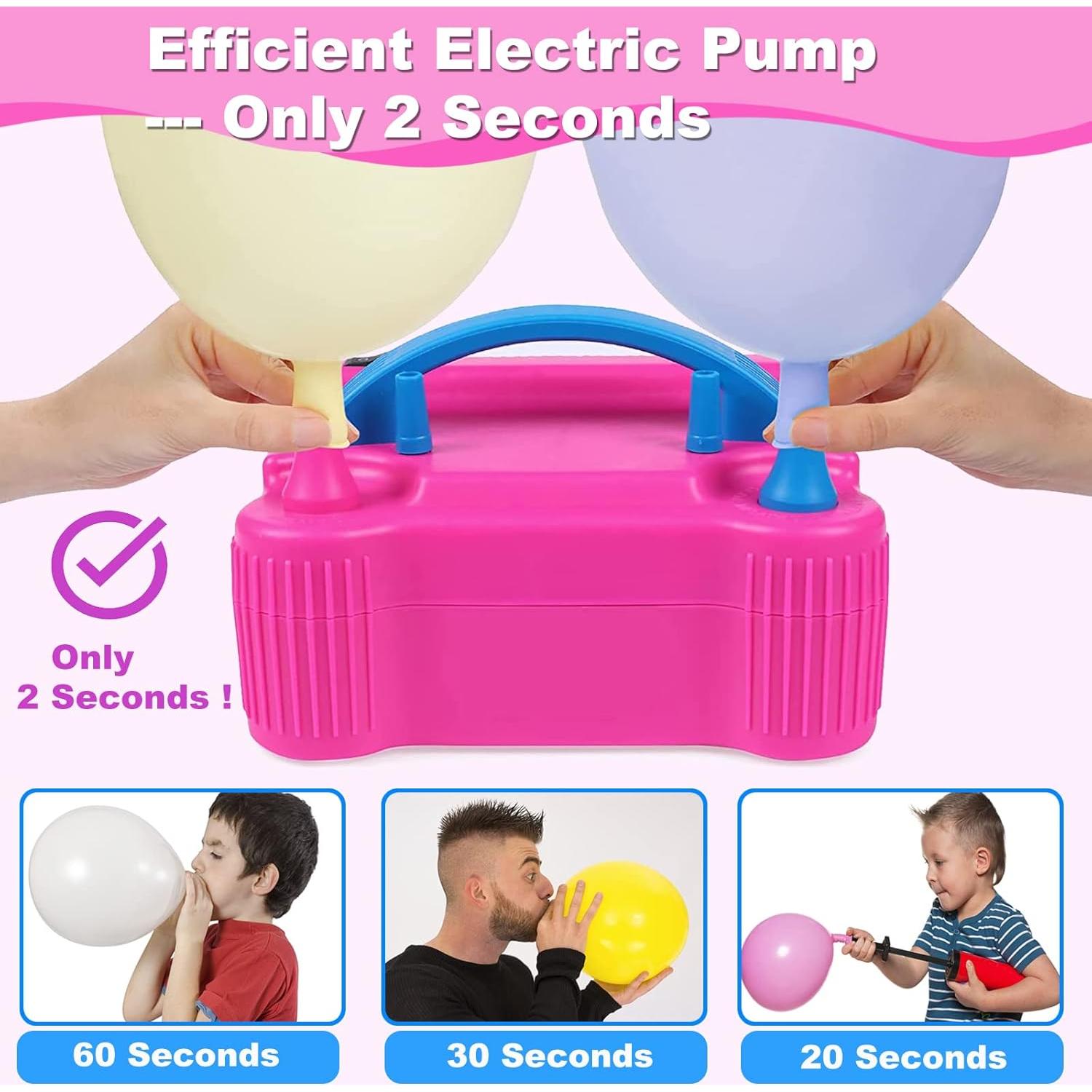 Kit de Arco de Globos iRabey 3m con Bomba Eléctrica y 100 Globos