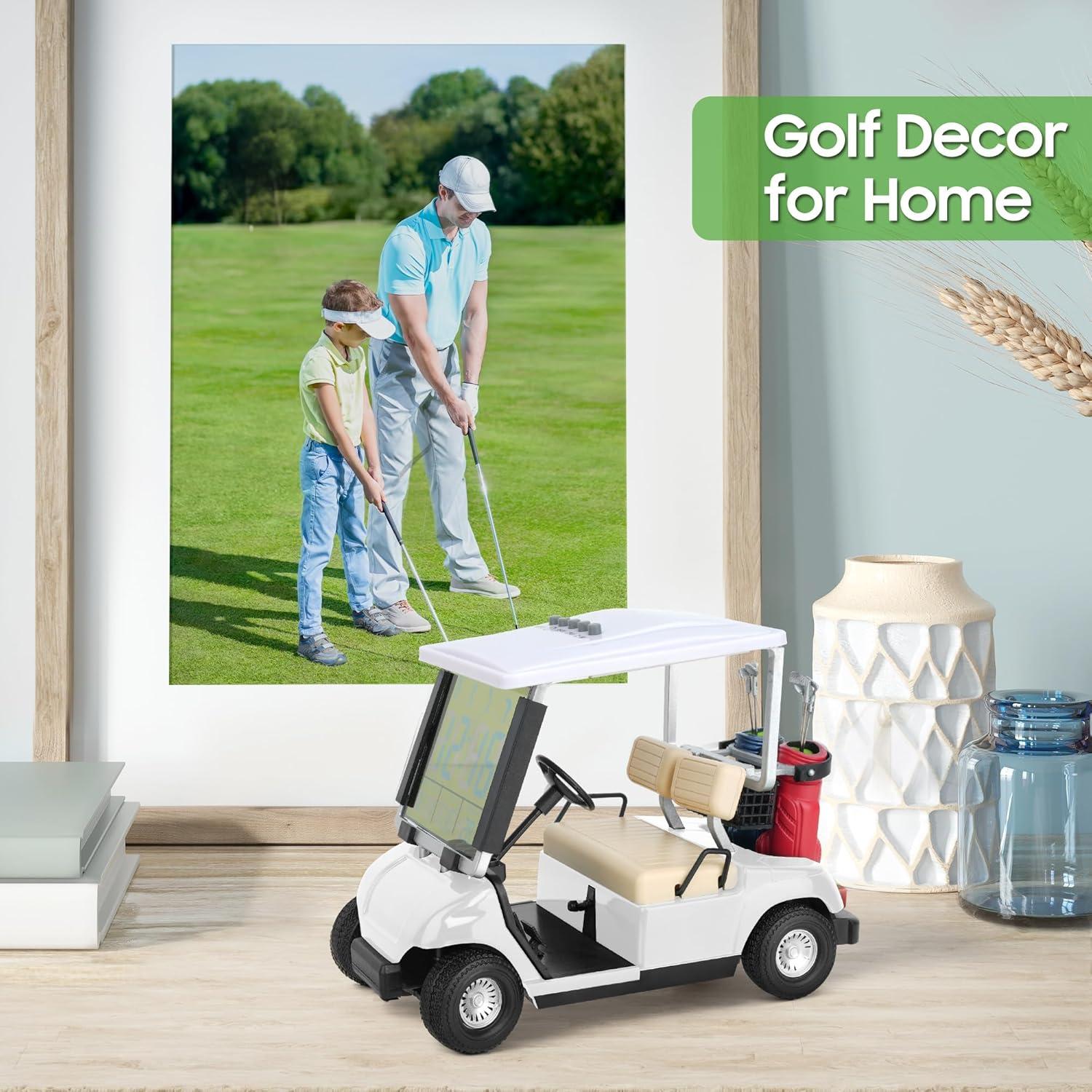 Reloj Despertador Carrito de Golf 10L0L Blanco LCD 15x12cm