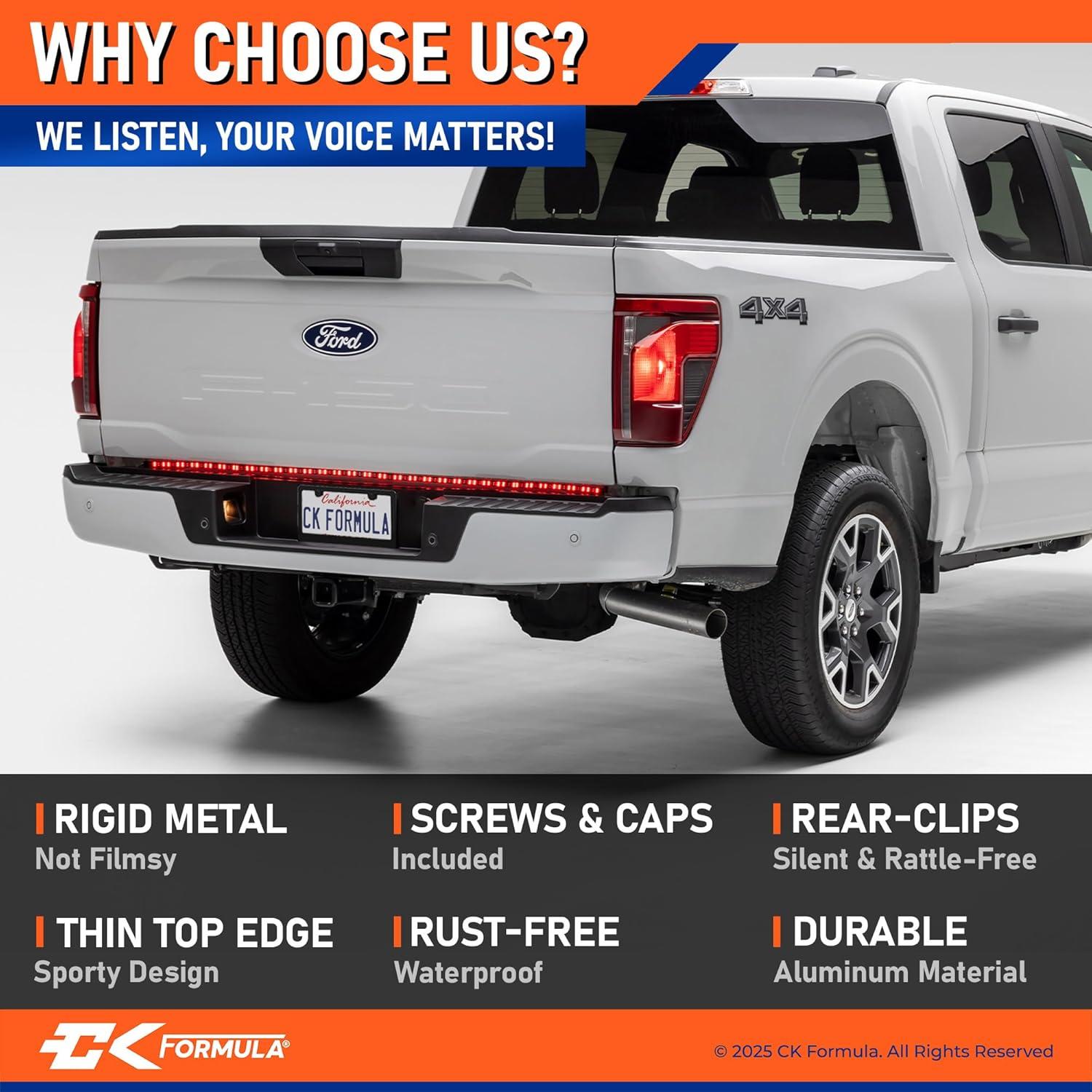 Marco de Placa de Licencia CK FORMULA Negro Mate Universal