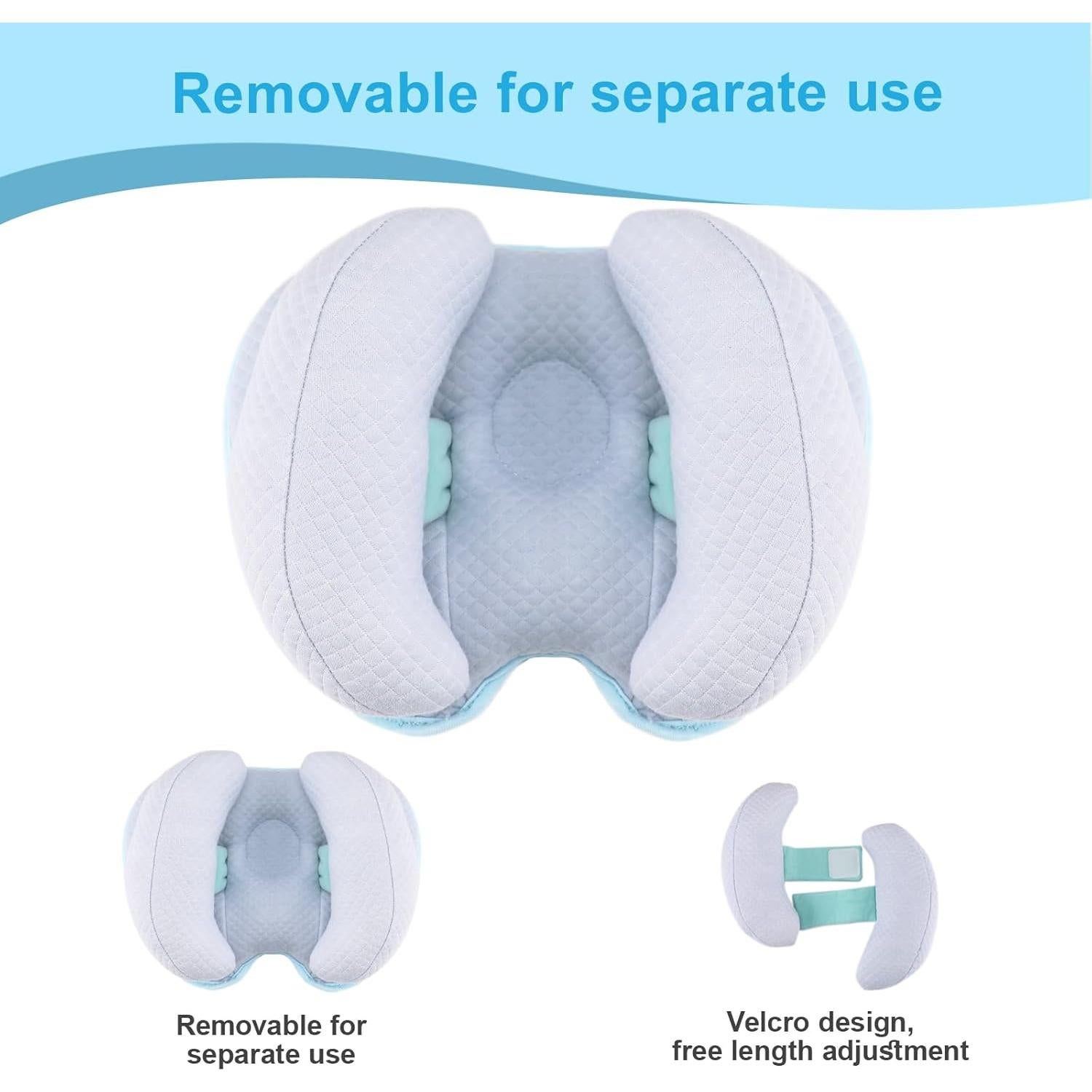 Almohada de Soporte para Cabeza y Cuello KAKIBLIN Azul 2 en 1