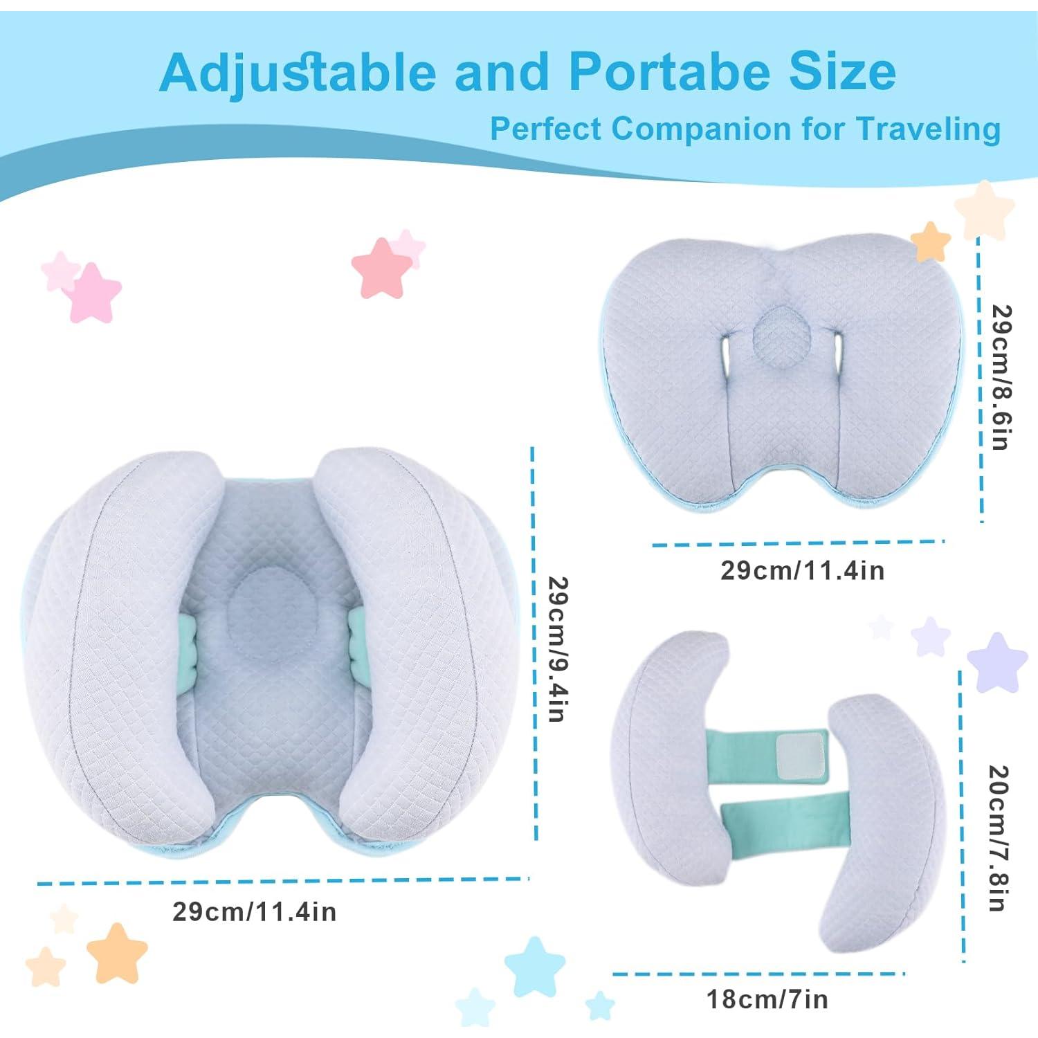 Almohada de Soporte para Cabeza y Cuello KAKIBLIN Azul 2 en 1