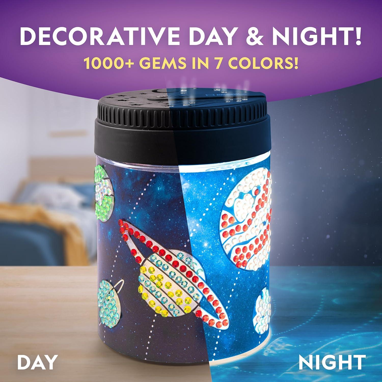 Luz Nocturna Espacial National Geographic con Gemas - 7 Colores