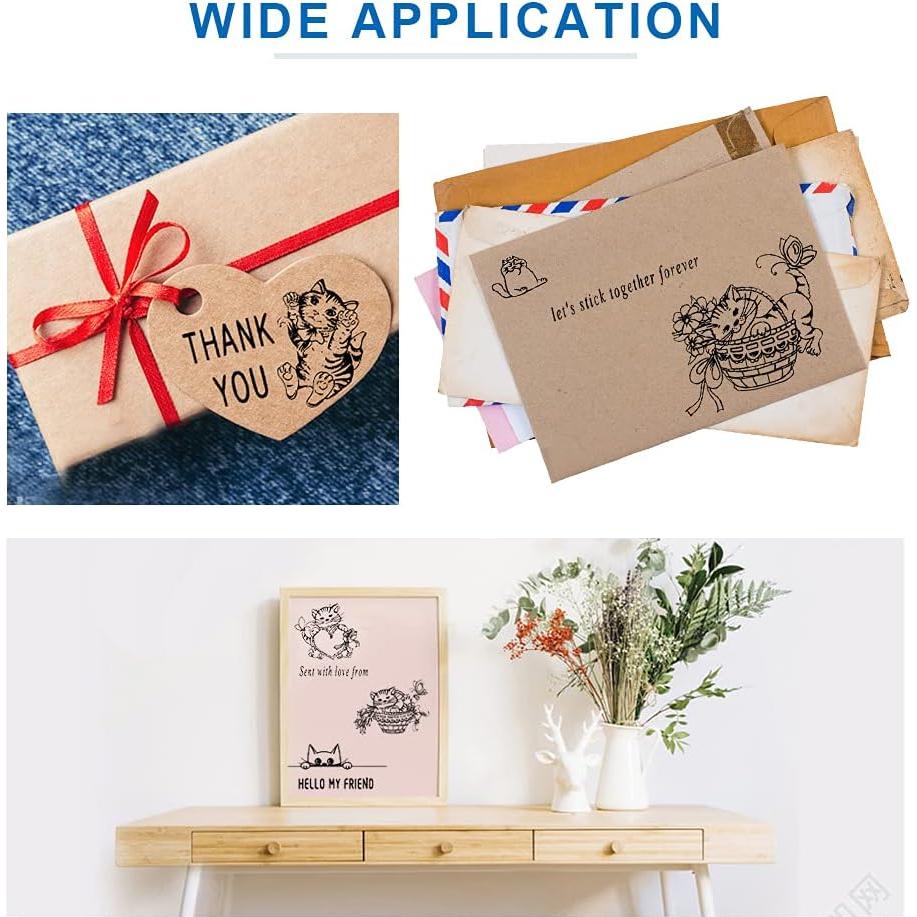 Sellos de Goma Transparentes Hying 104 Letras y Números para Scrapbooking