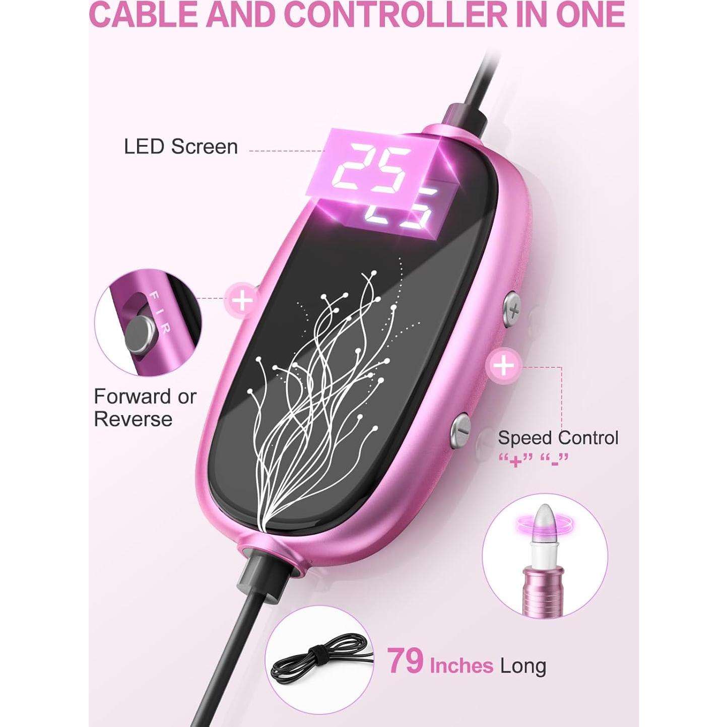 Kit de Manicura y Pedicura Subay, Taladro Eléctrico 25000RPM