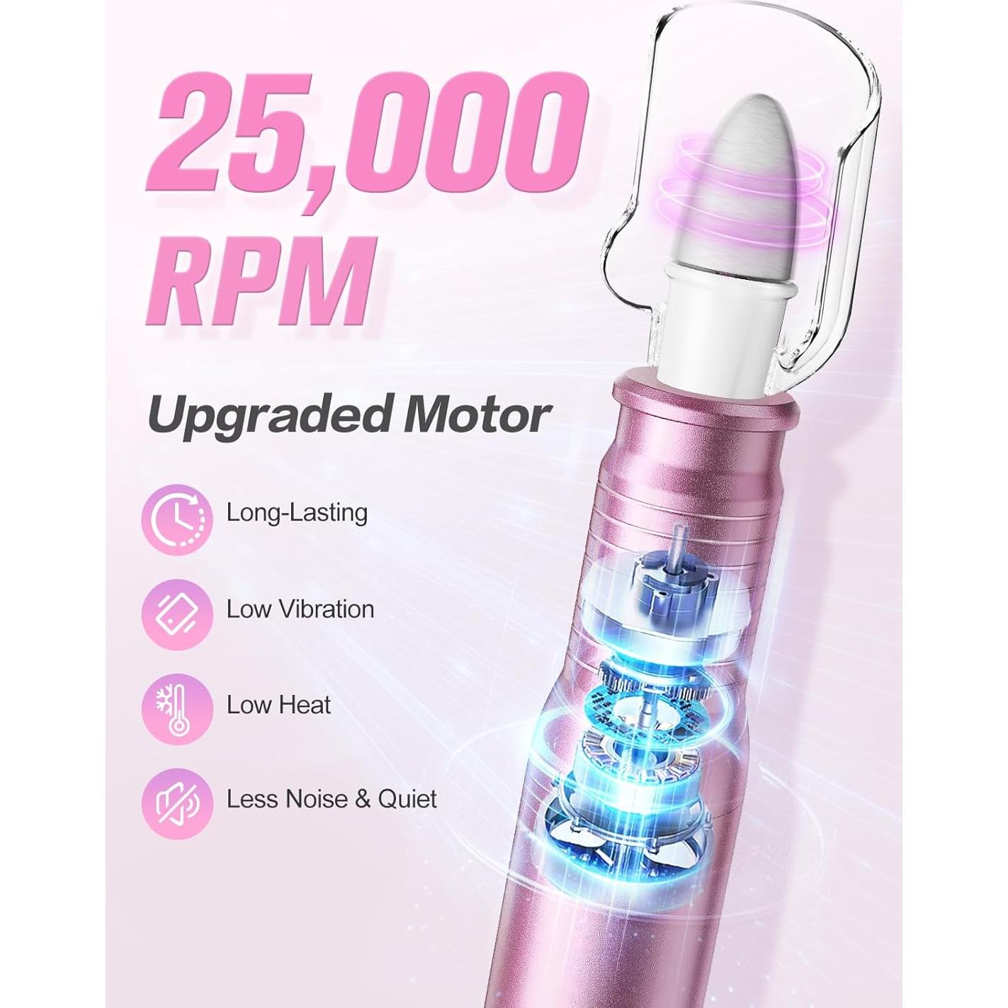 Kit de Manicura y Pedicura Subay, Taladro Eléctrico 25000RPM