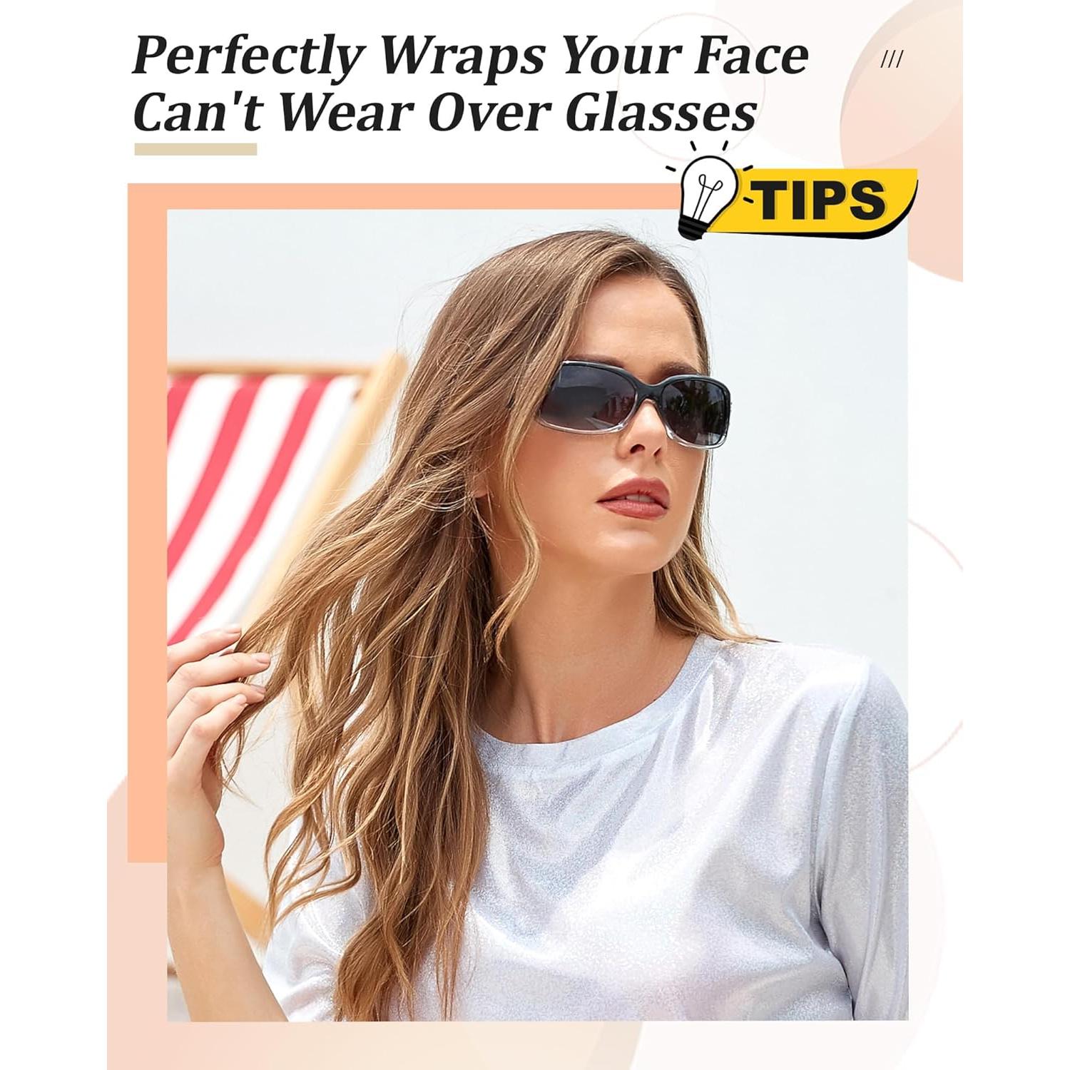 Gafas de sol polarizadas LVIOE para mujeres con diseño de mariposa