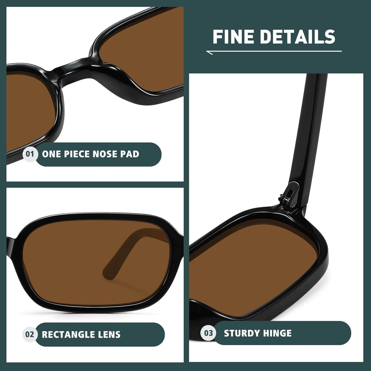 Gafas de sol retro WOWSUN UV400 para mujeres modernas