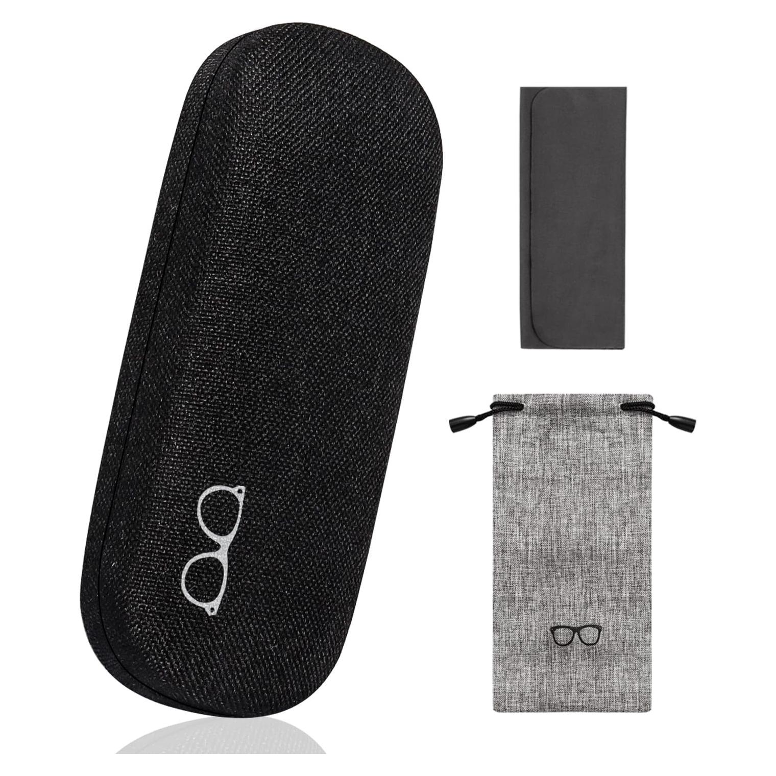 Estuche Duro para Gafas WAWOHERRNS con Paño de Limpieza