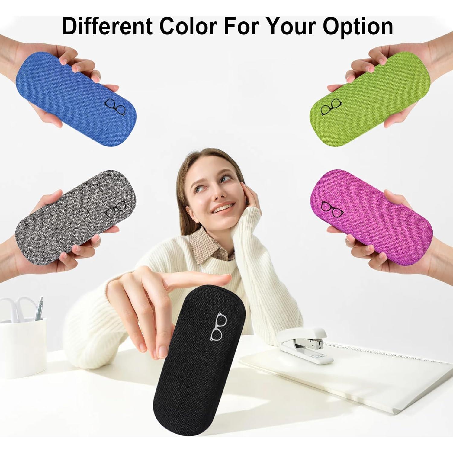 Estuche Duro para Gafas WAWOHERRNS con Paño de Limpieza