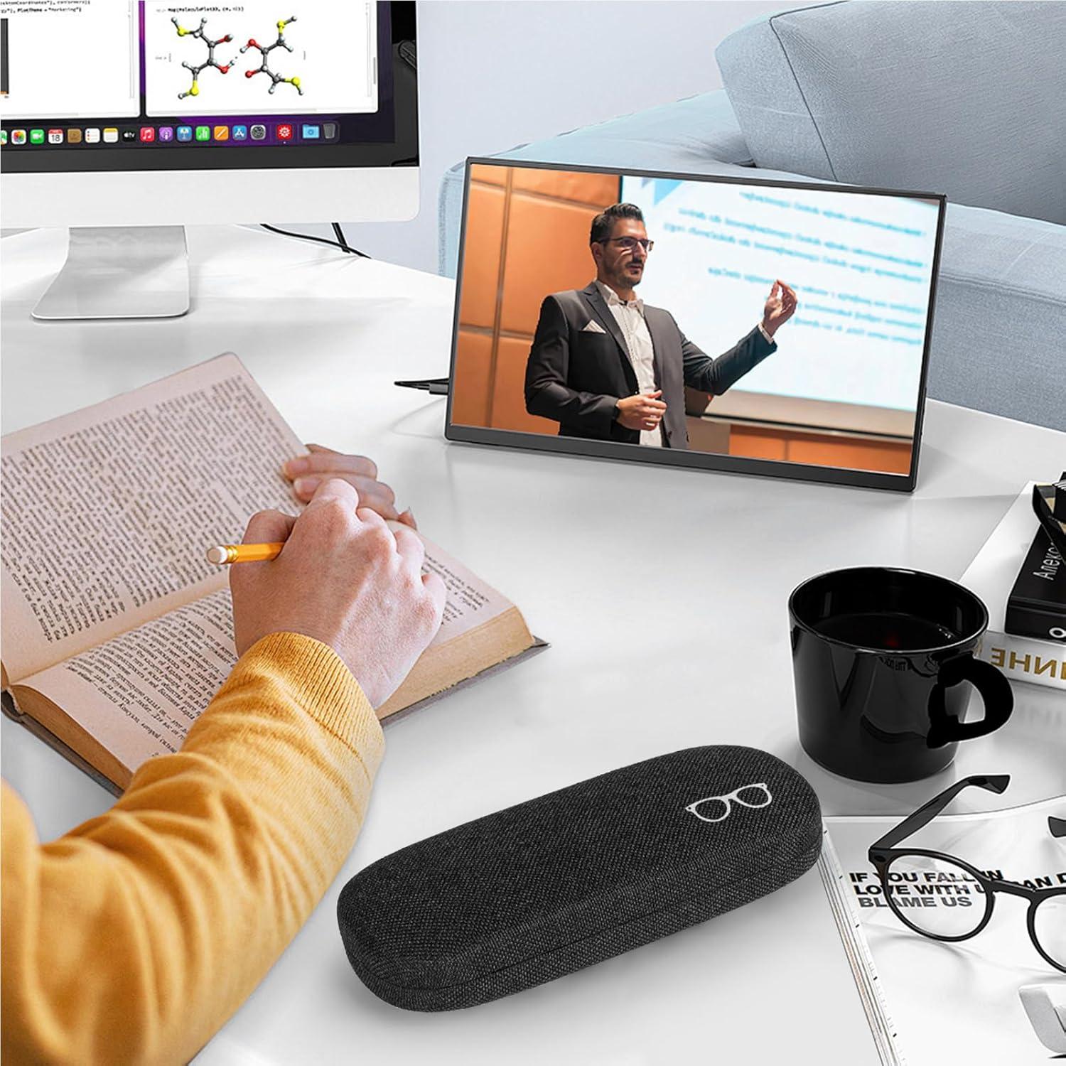 Estuche Duro para Gafas WAWOHERRNS con Paño de Limpieza