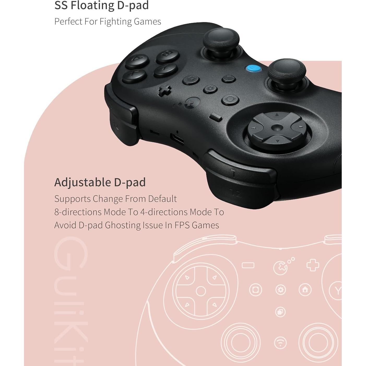 Controlador Inalámbrico GuliKit Elves 2 Pro para Switch y PC