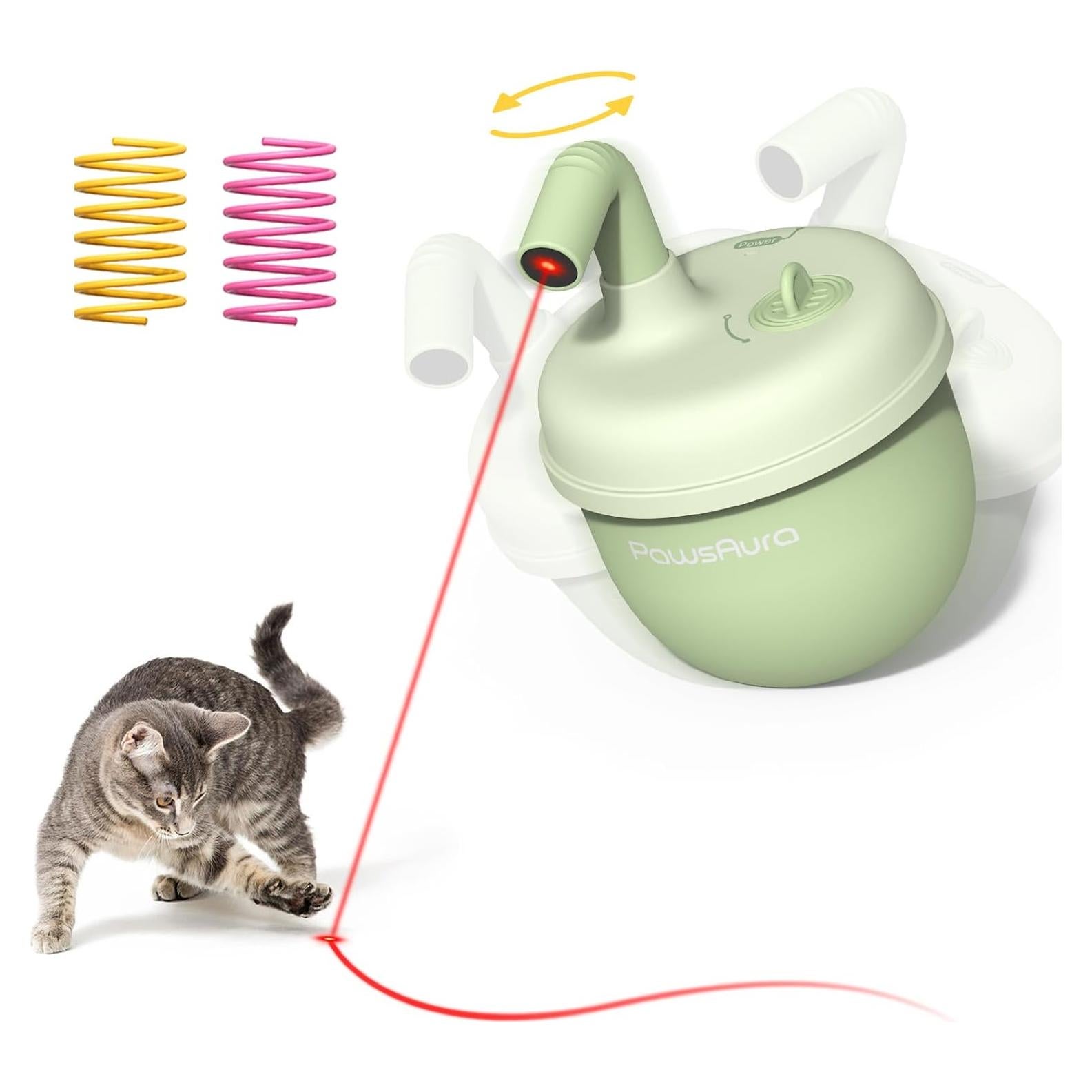 Juguete láser automático para gatos OFFBEATISM verde 360°
