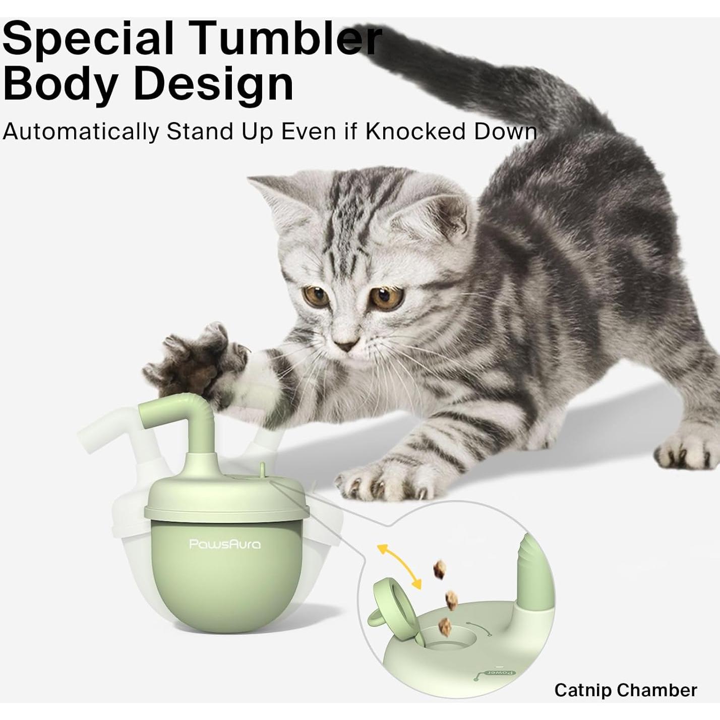 Juguete láser automático para gatos OFFBEATISM verde 360°