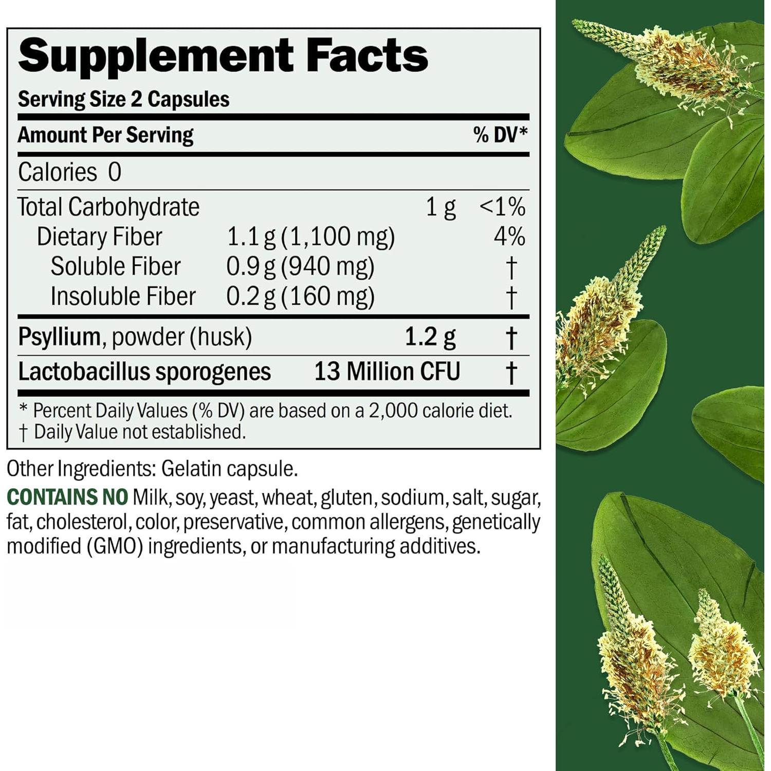 Fibermucil Andrew Lessman 180 Cápsulas de Psyllium - Salud Digestiva