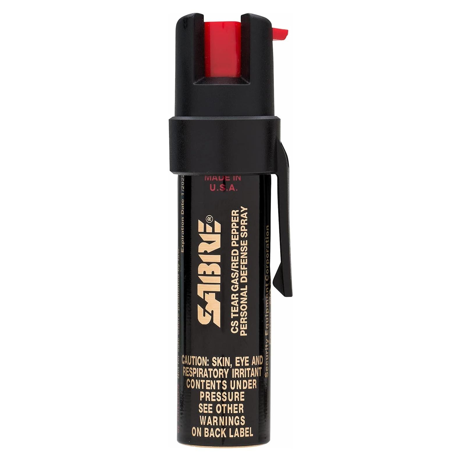 Spray de Defensa SABRE 3-en-1 con Clip - 23 ml, Máxima Fuerza