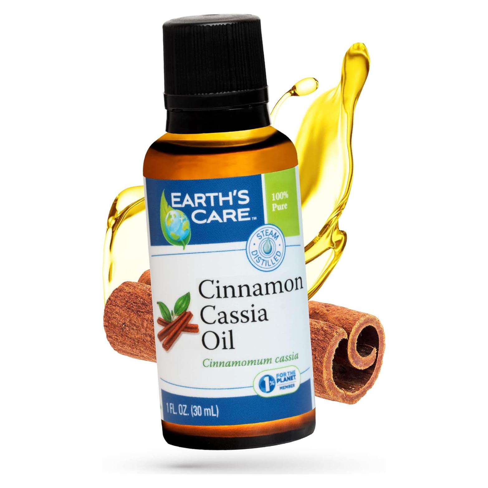 Aceite Esencial de Canela Cassia 100% Puro 29.57 ml Earth’s Care