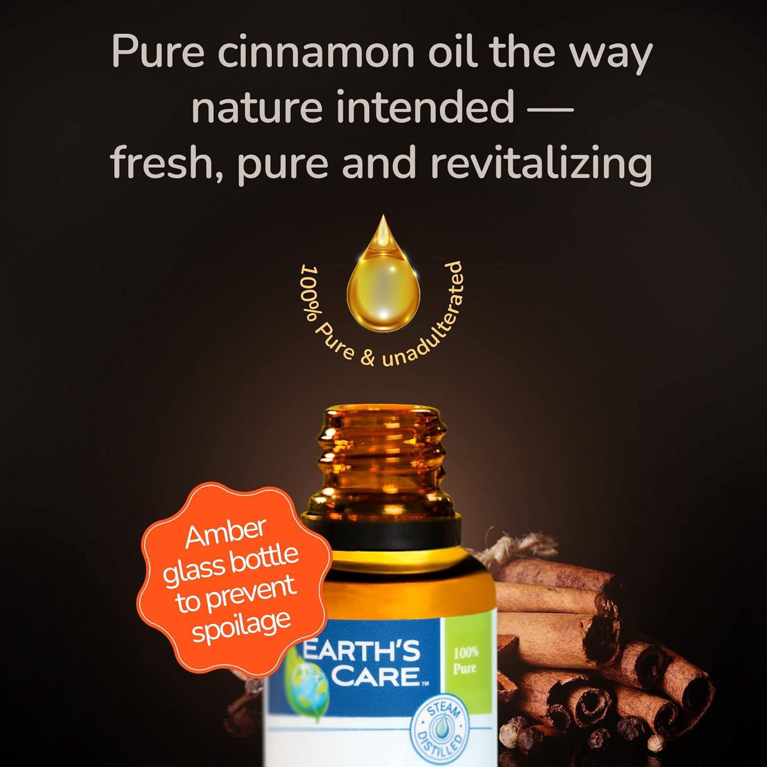Aceite Esencial de Canela Cassia 100% Puro 29.57 ml Earth’s Care