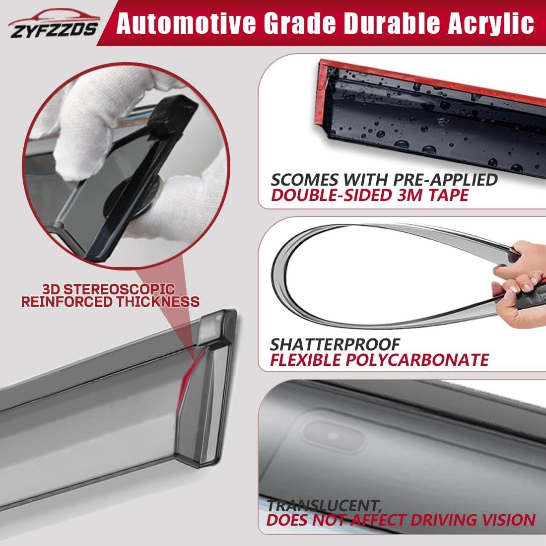 Viseras de Ventana ZYFZZDS para Chevy Cruze 2011-2015, 4pcs