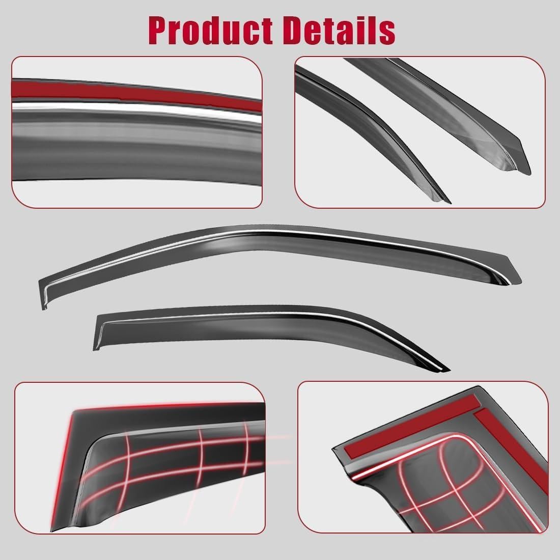 Viseras de Ventana ZYFZZDS para Chevy Cruze 2011-2015, 4pcs