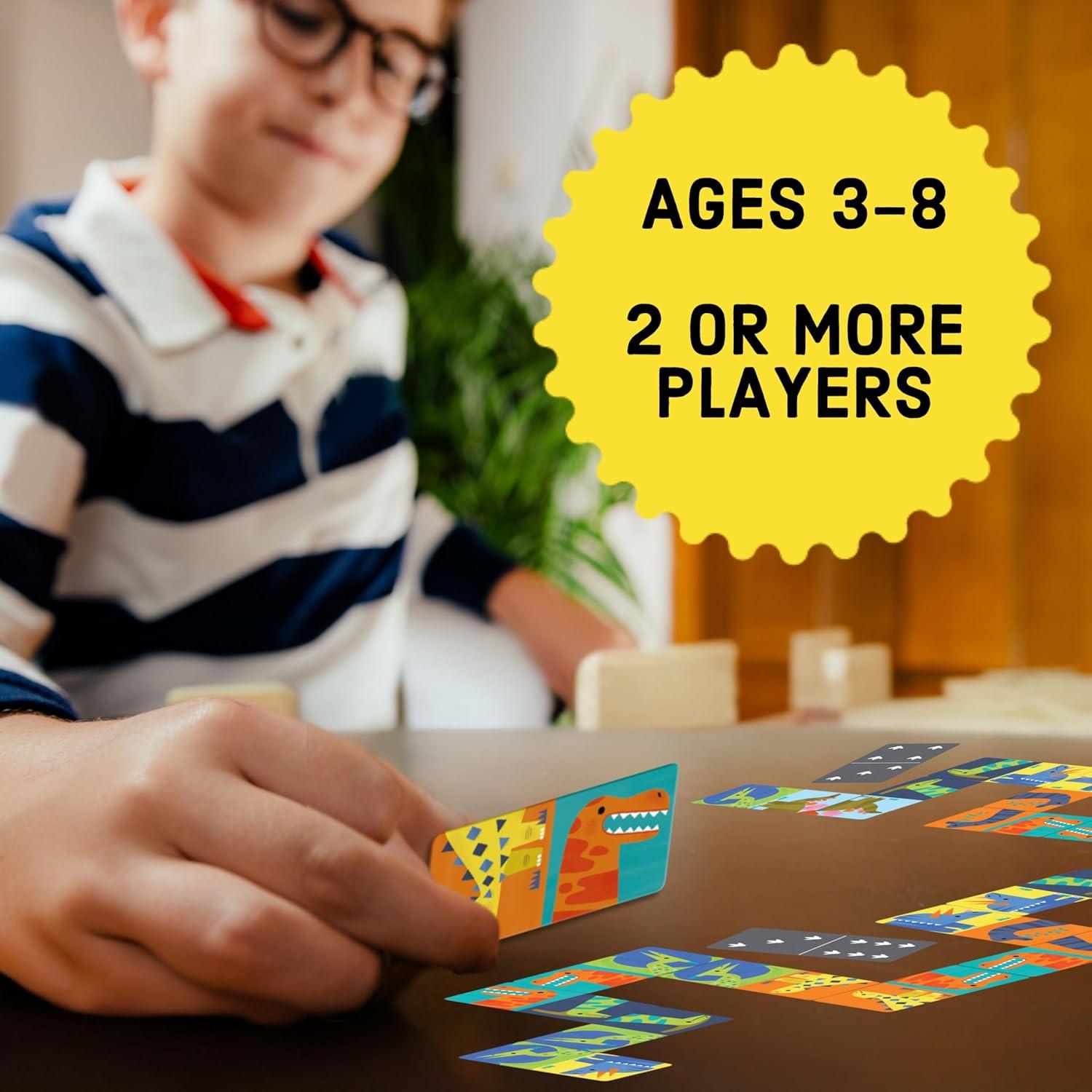 Juego de Dominó Gigante Dinosaurios Mudpuppy 28 Piezas