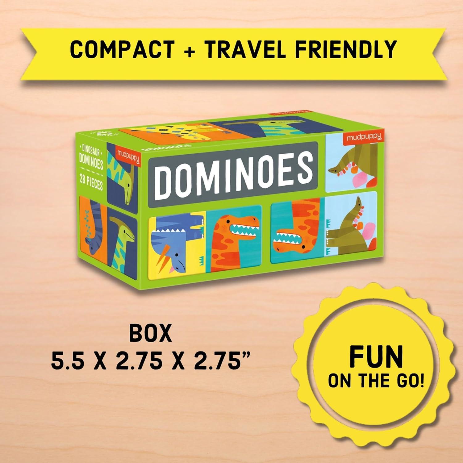 Juego de Dominó Gigante Dinosaurios Mudpuppy 28 Piezas