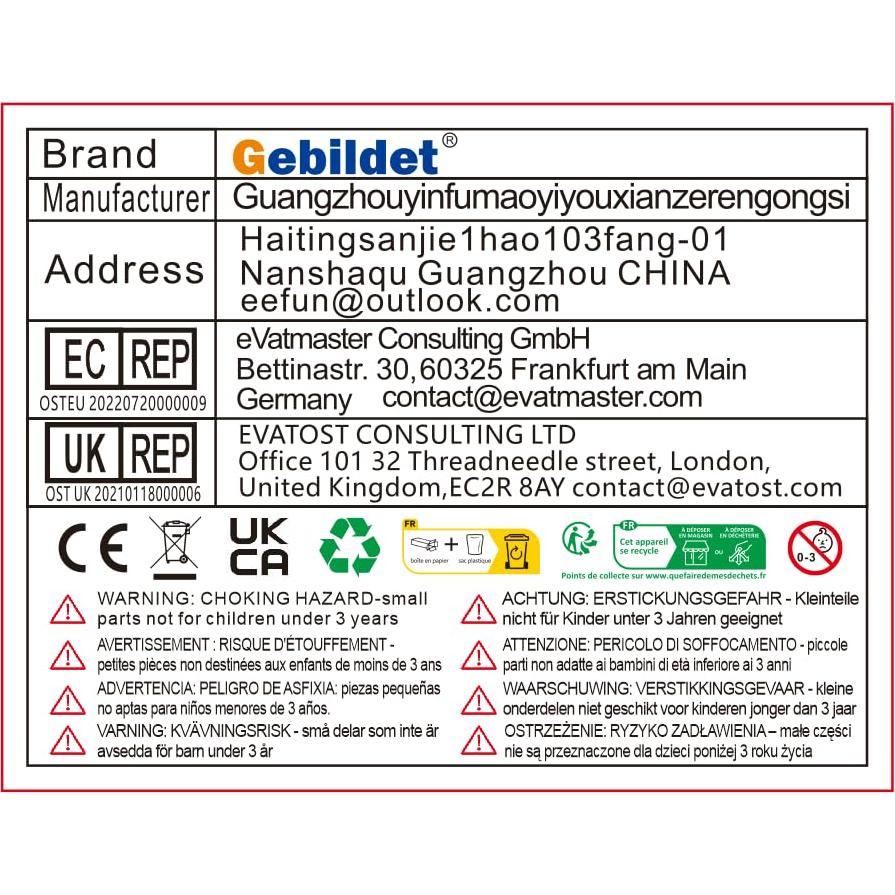 4 Interruptores de Botón Pulsador Metálico 12mm IP65 Gebildet