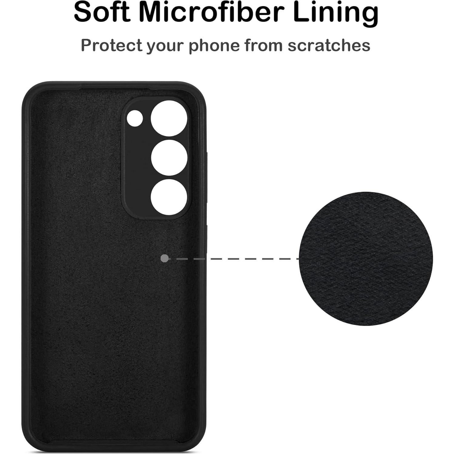 Funda de Silicona Líquida Varikke para Samsung Galaxy S23 Negra