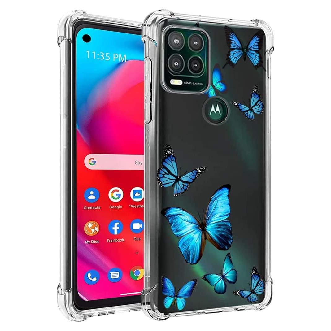 Funda Protectora TPU para Moto G Stylus 5G 2021 - Mariposa Azul