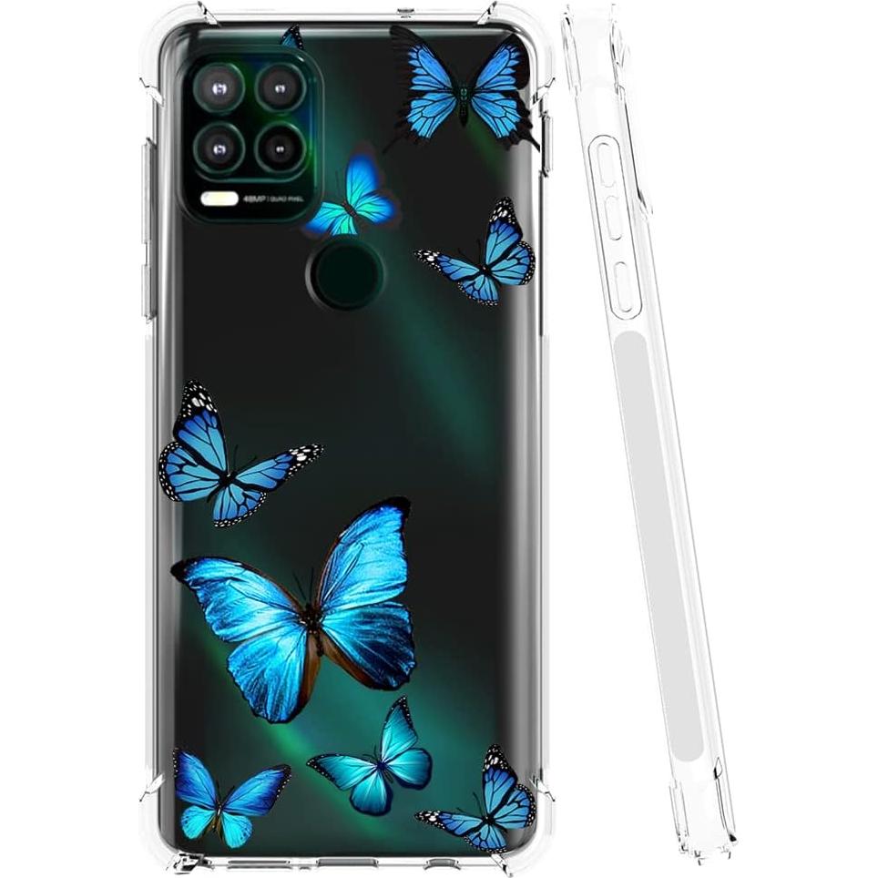 Funda Protectora TPU para Moto G Stylus 5G 2021 - Mariposa Azul