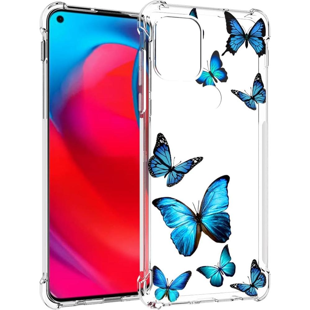 Funda Protectora TPU para Moto G Stylus 5G 2021 - Mariposa Azul