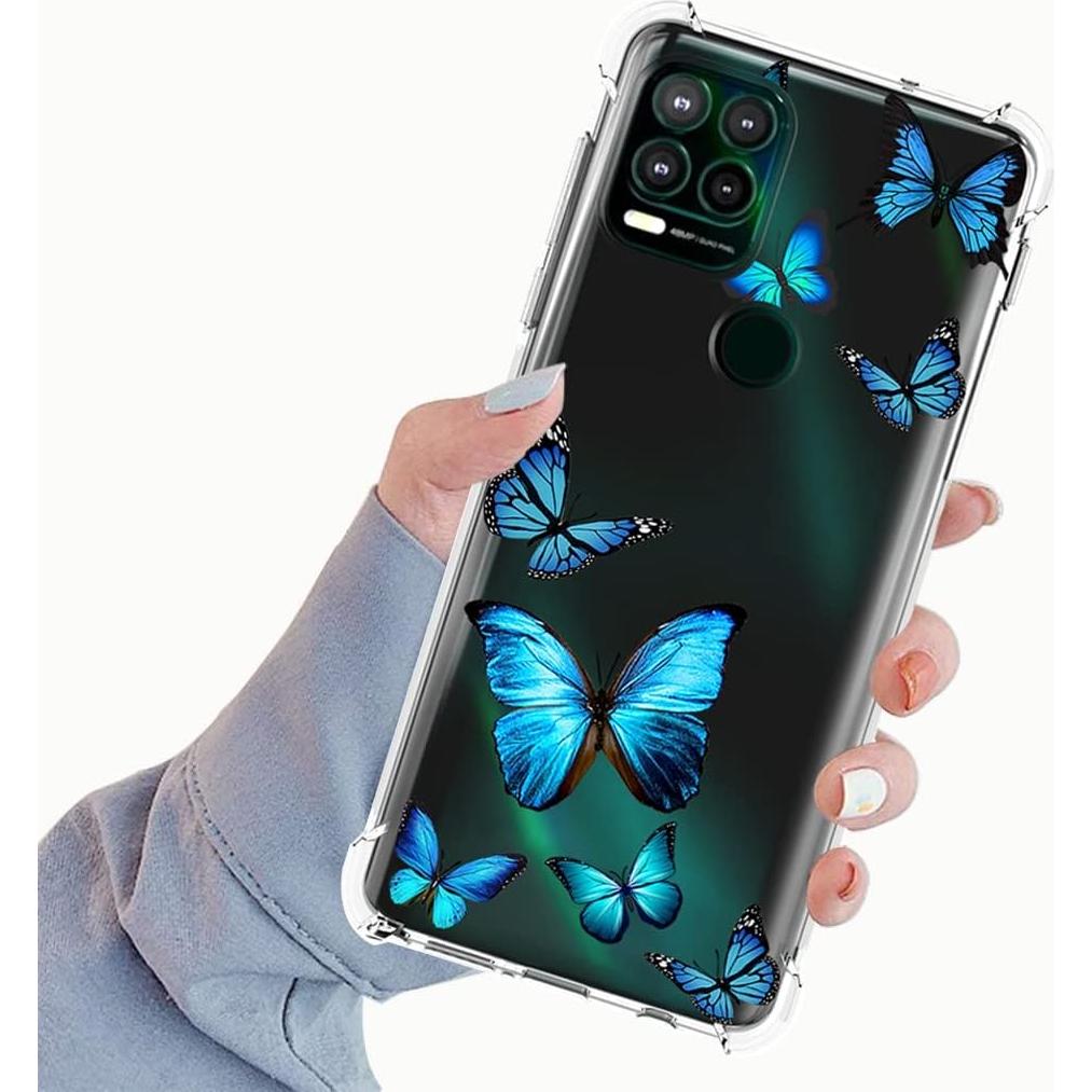 Funda Protectora TPU para Moto G Stylus 5G 2021 - Mariposa Azul